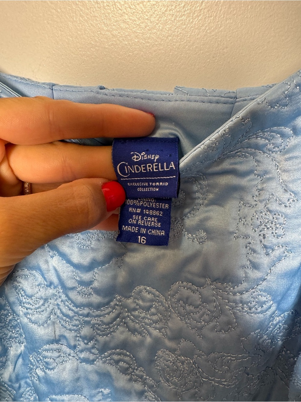 Disney Cinderella x Torrid Embroidered Fit & Flare Dress Size 16 - corset back - Picture 9 of 16